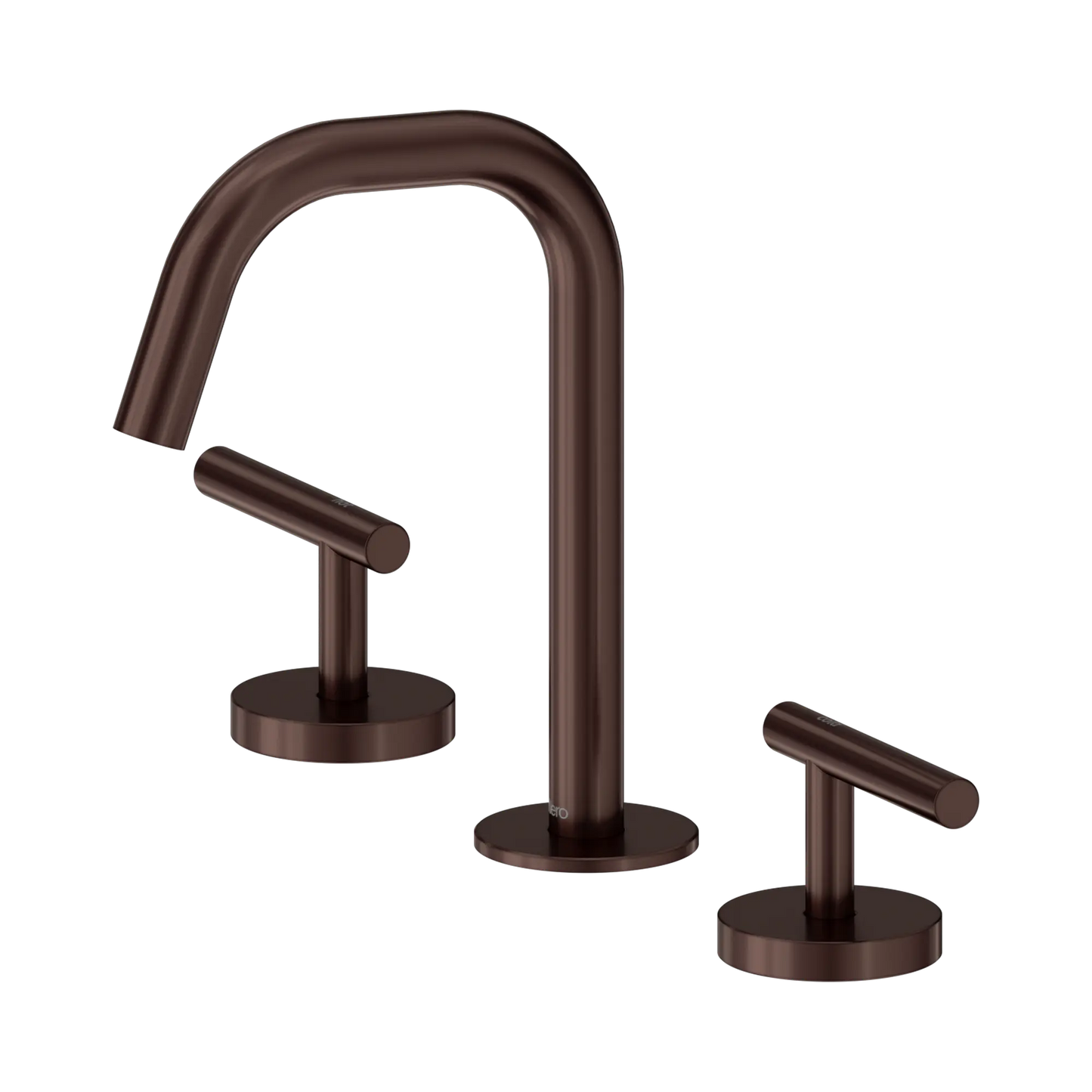 Mecca Lever Basin Set Edge Spout Rome Bronze