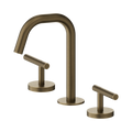 Mecca Lever Basin Set Edge Spout Tumbled Antique Brass