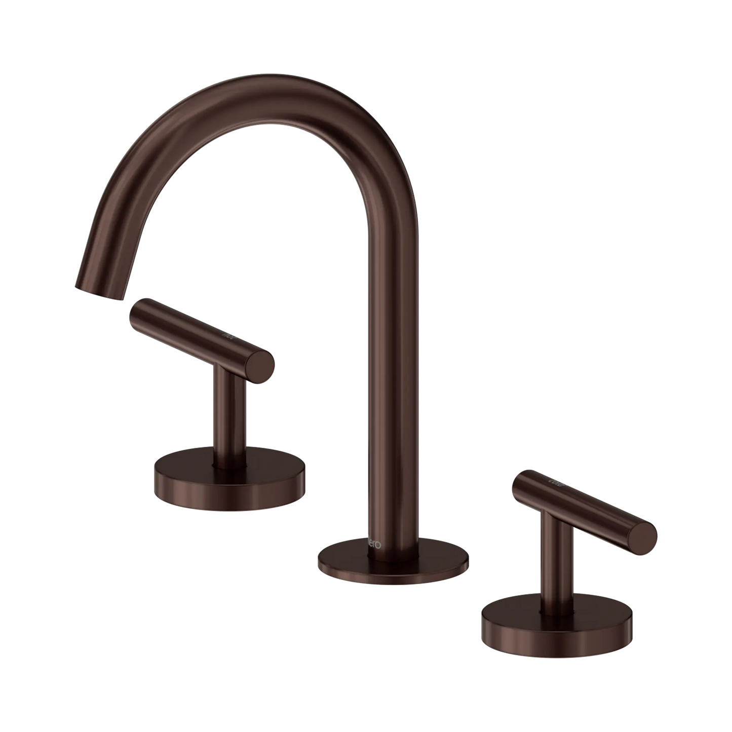 Mecca Lever Basin Set Arc Spout Rome Bronze