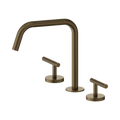 Mecca Lever Bath/Kitchen Set Edge Spout II Tumbled Antique Brass