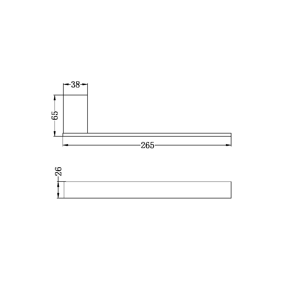 CELIA HAND TOWEL RAIL CHROME