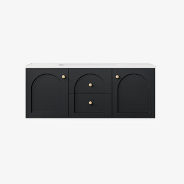 Chester Federation wall hung PVC Cabinet Matte Black
