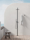 ZEN SS316L OUTDOOR FREESTANDING SHOWER COLUMN GRAPHITE
