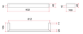 DSS8 Square Single Bar Polished Heated Towel Rail