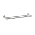 DOLCE DOUBLE TOWEL RAIL 700MM BRUSHED NICKEL