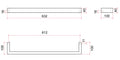 DSS6W Satin White Square Single Bar Heated Towel Rail