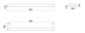 DSR6BB Brushed Brass Round Single Bar Heated Towel Rail