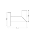 DOLCE ROBE HOOK BRUSHED NICKEL