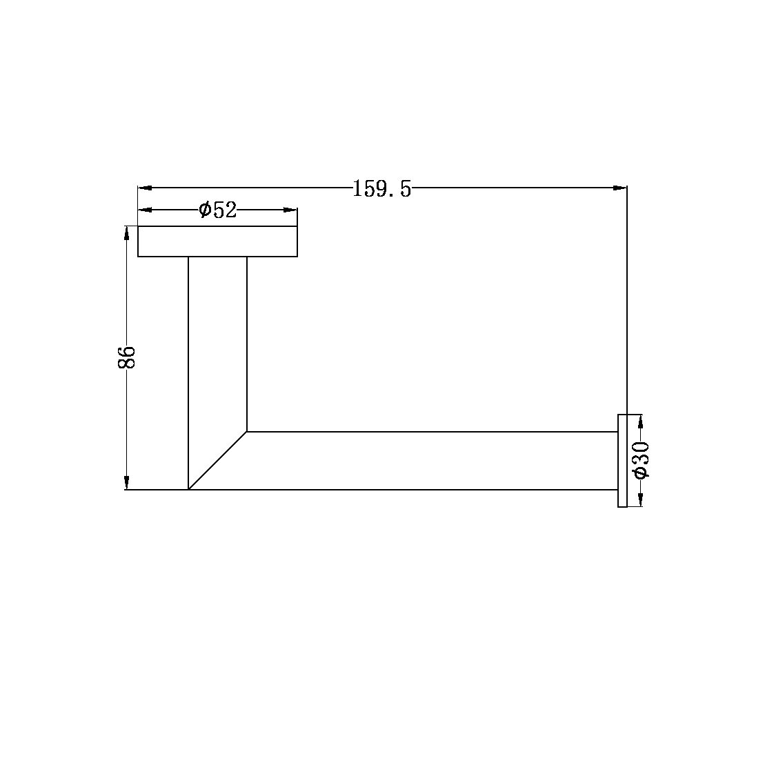 DOLCE TOILET ROLL HOLDER MATTE BLACK