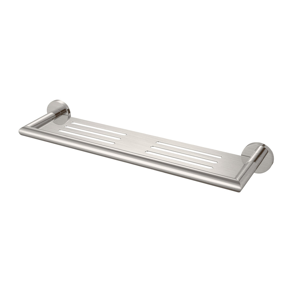 DOLCE METAL SHOWER SHELF BRUSHED NICKEL