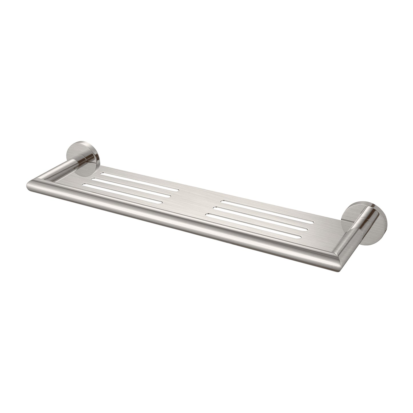 DOLCE METAL SHOWER SHELF BRUSHED NICKEL