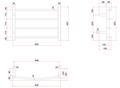 CR40M Curved Round Polished Ladder Heated Towel Rail