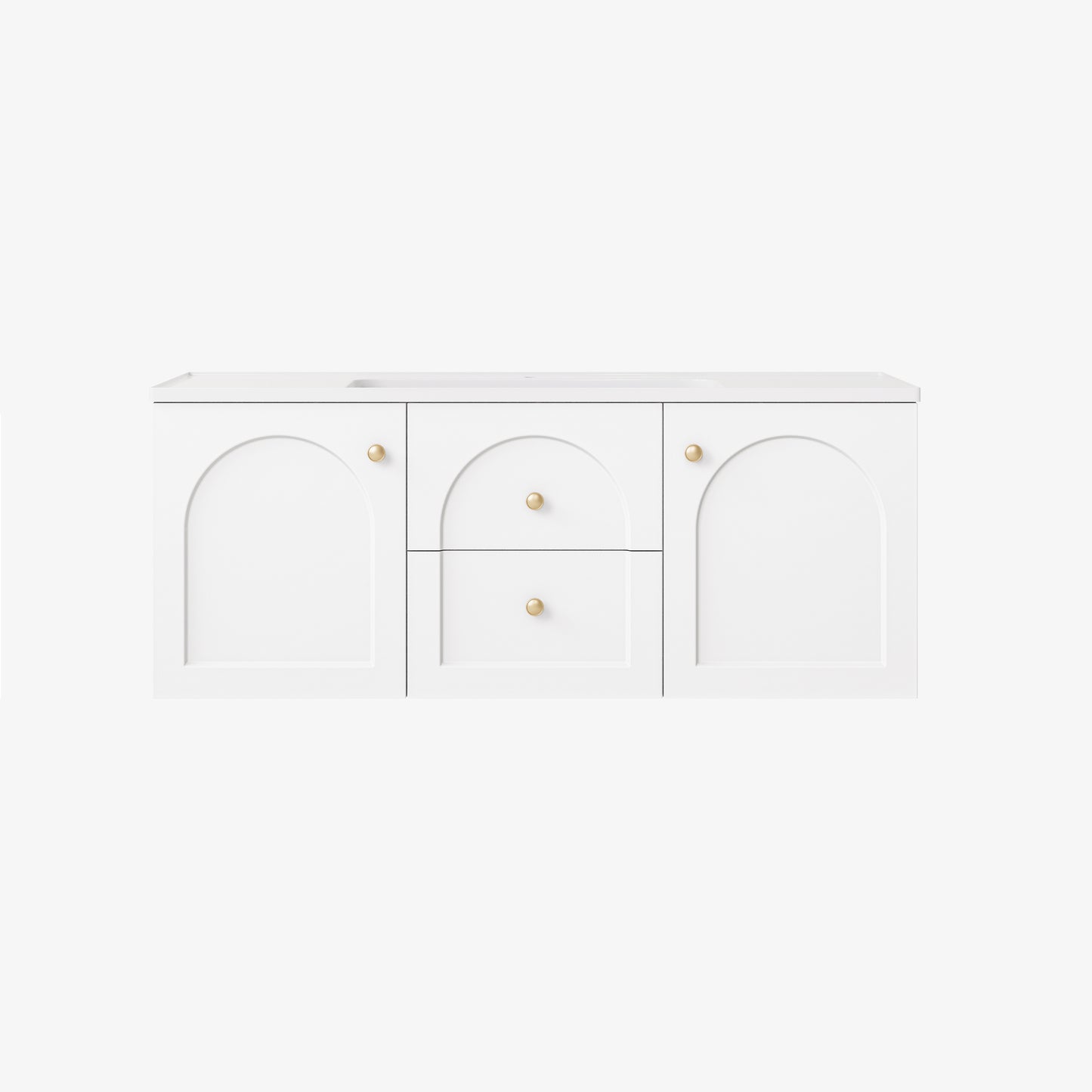 Chester Federation wall hung PVC Cabinet Matte White