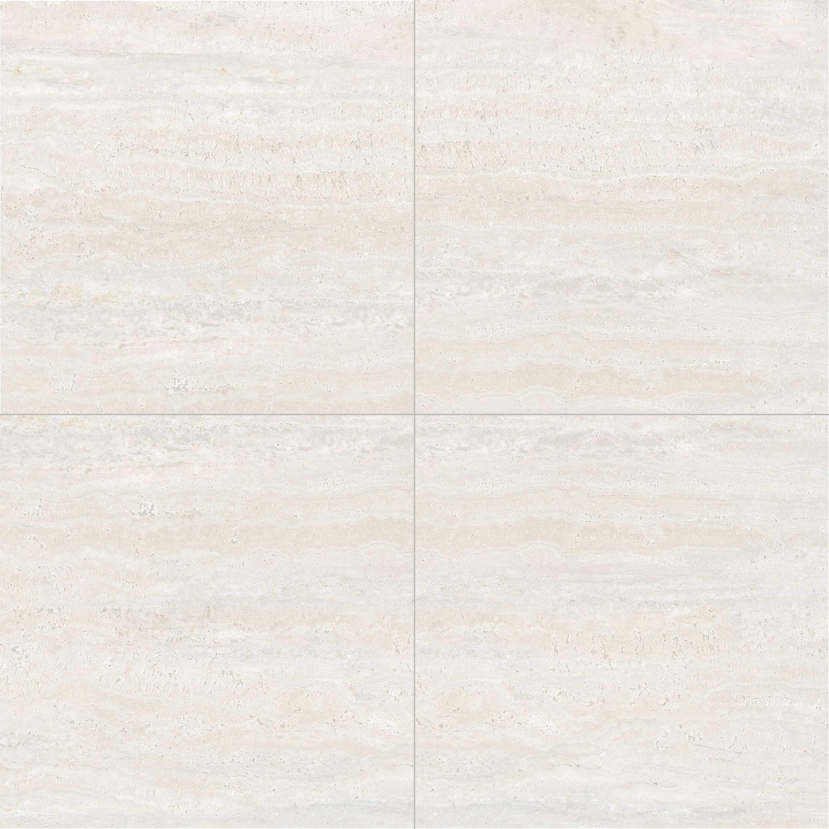 Bulimba White travertine look tile laid in a four tile layout