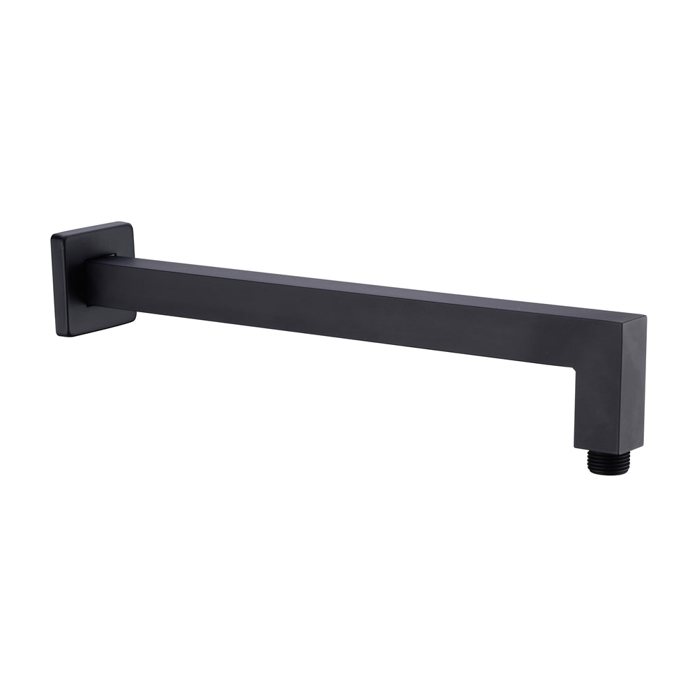 SQUARE SHOWER ARM CHROME (NR501CH) MATTE BLACK