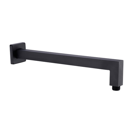 SQUARE SHOWER ARM CHROME (NR501CH) MATTE BLACK