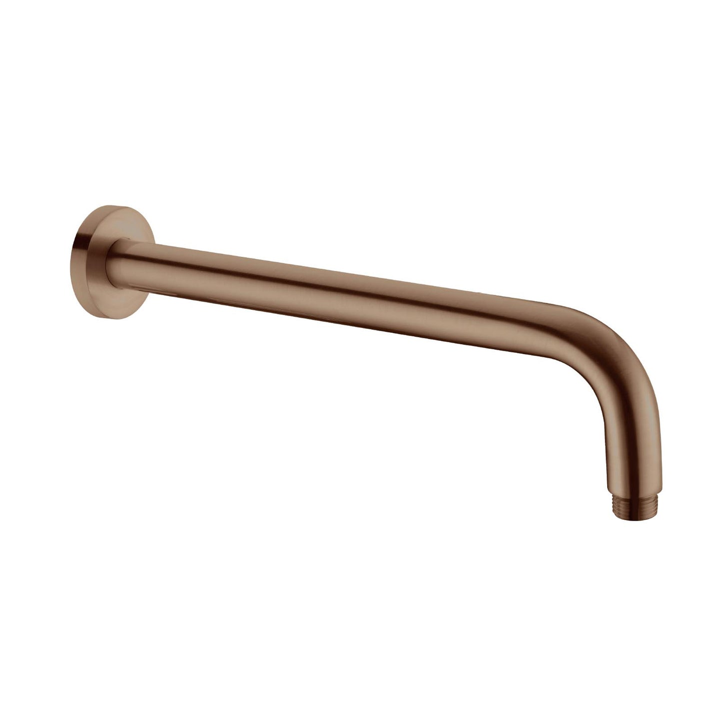 ROUND SHOWER ARM 330MM/500MM LENGTH CHROME BRUSHED BRONZE