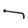 ROUND SHOWER ARM 330MM/500MM LENGTH CHROME MATTE BLACK