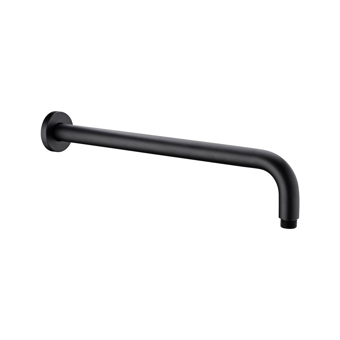 ROUND SHOWER ARM 330MM/500MM LENGTH CHROME MATTE BLACK