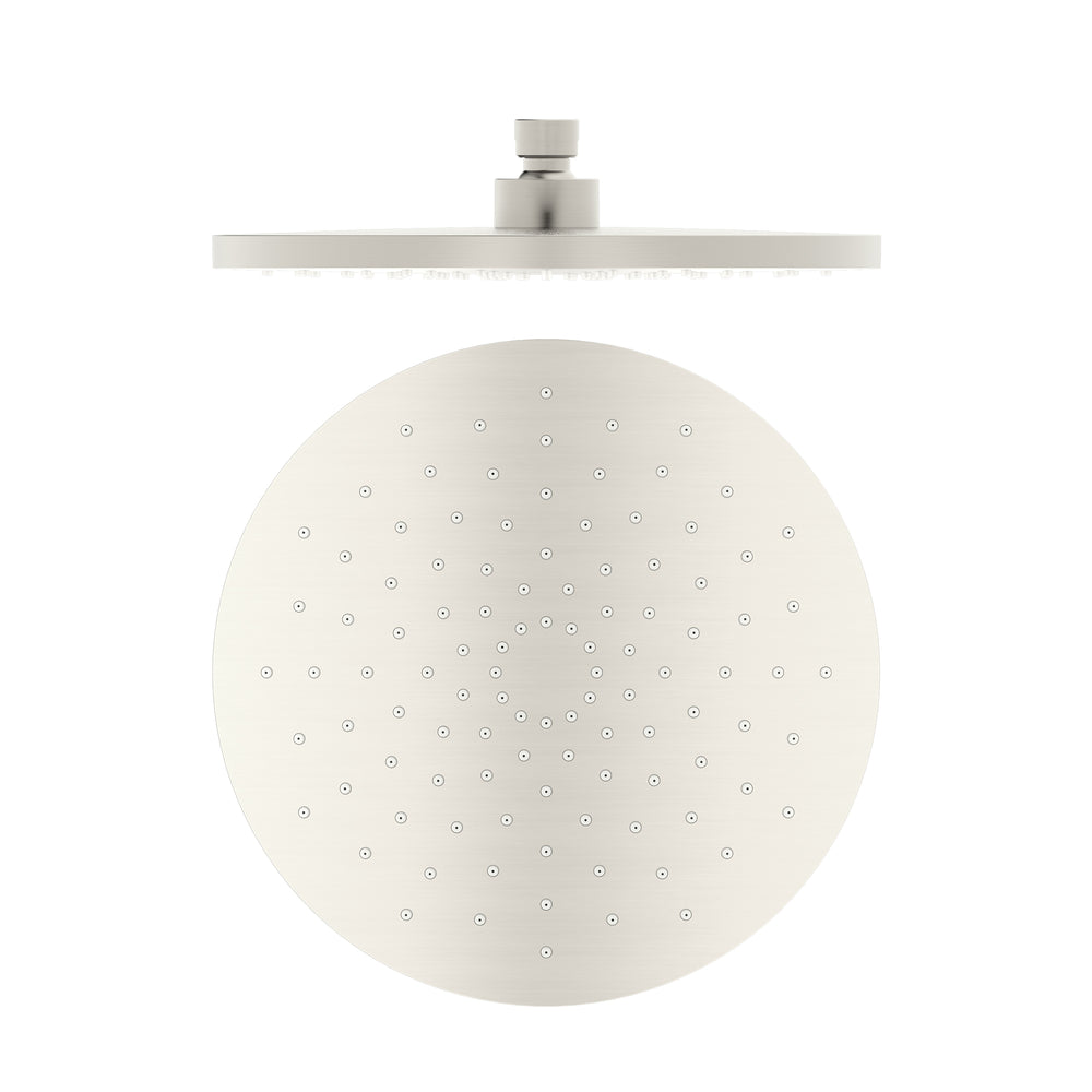 250MM ABS ROUND SHOWER HEAD BRUSHED NICKEL