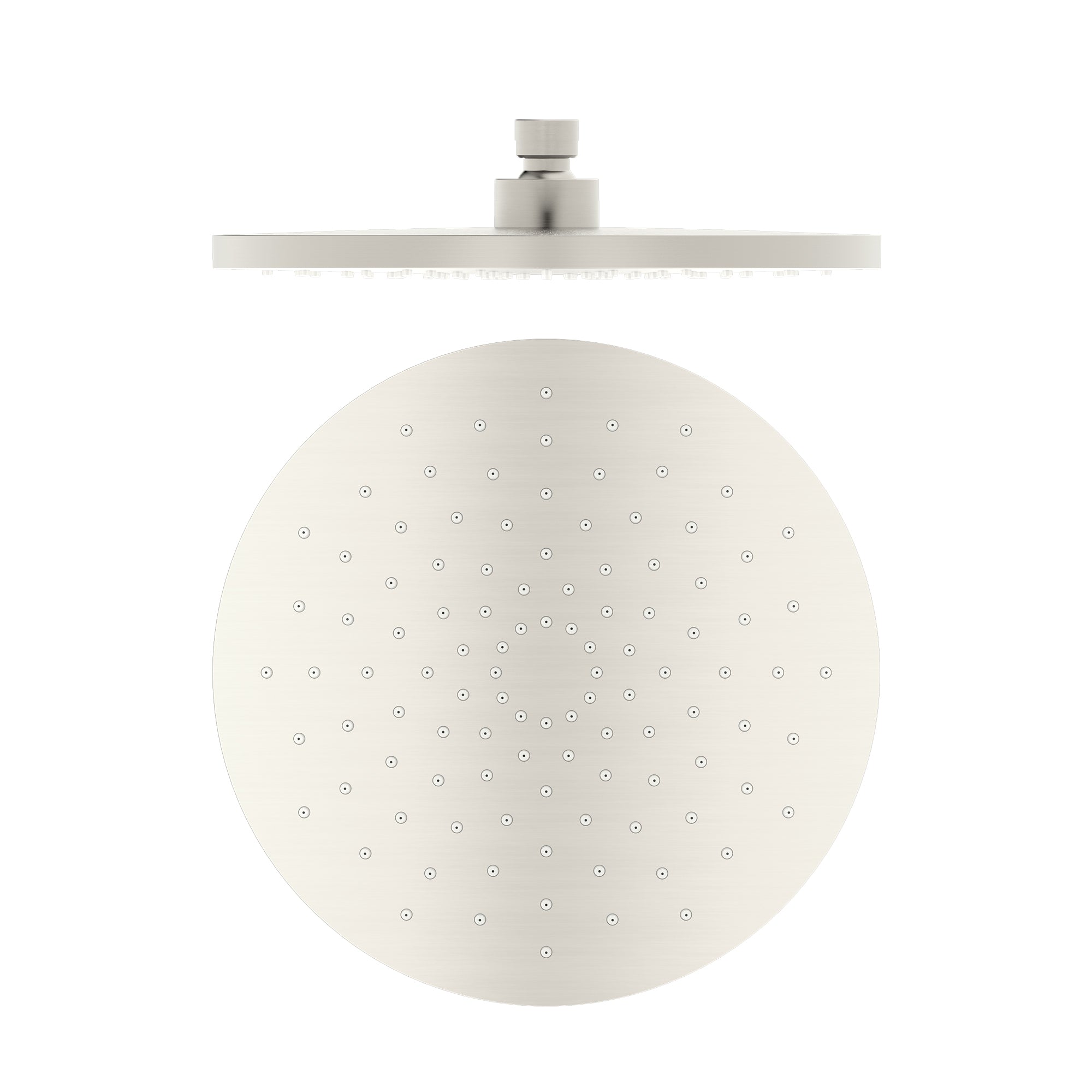 250MM ABS ROUND SHOWER HEAD BRUSHED NICKEL