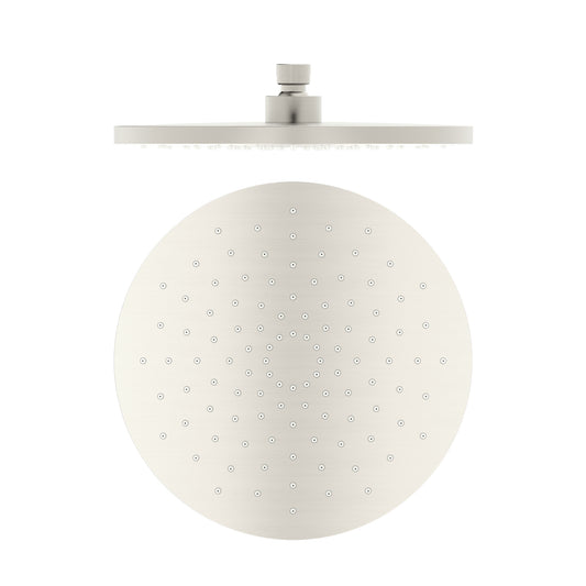 250MM ABS ROUND SHOWER HEAD BRUSHED NICKEL