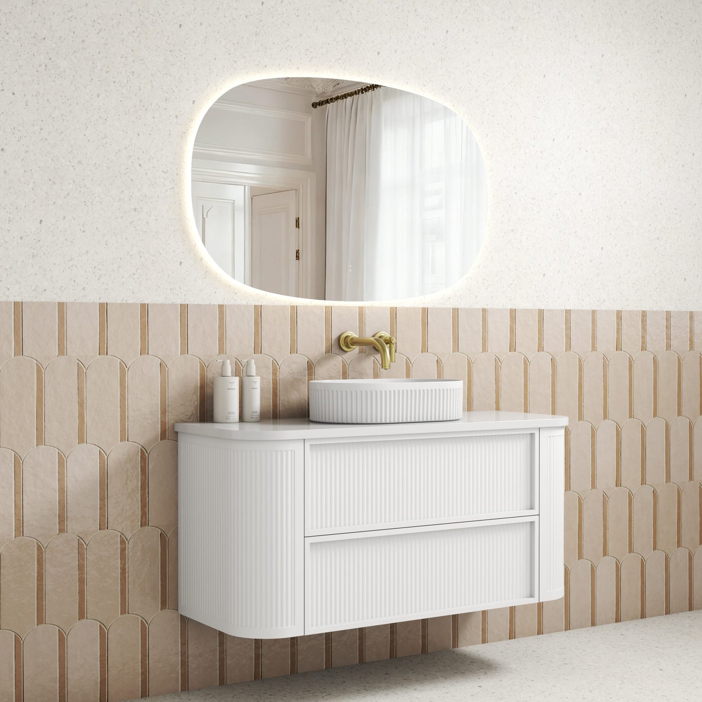 Ramee Fluted Wall Hung