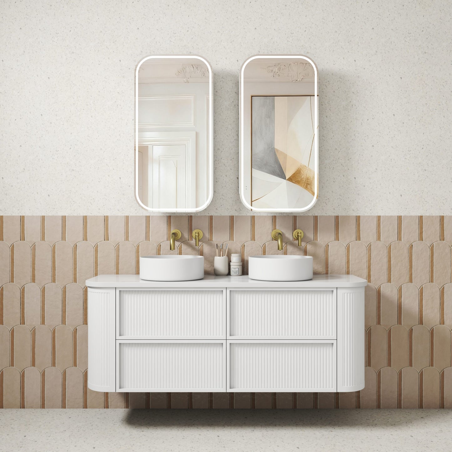 Ramee Fluted Wall Hung