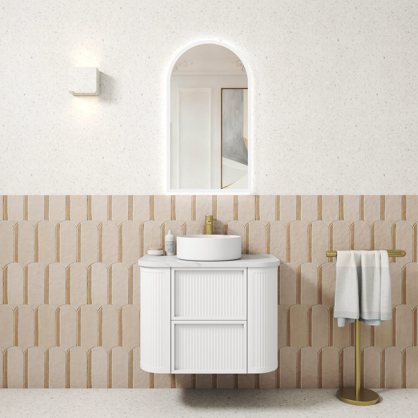 Ramee Fluted Wall Hung