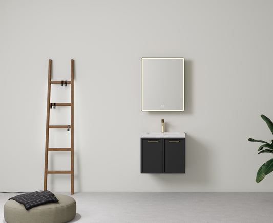 Kingsley Federation Wall Hung PVC Cabinet Matte Black