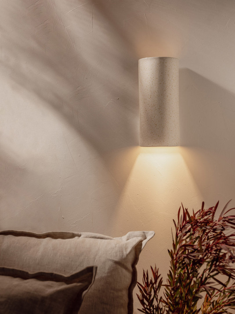 Freckles Tall Interior Ceramic Wall Light