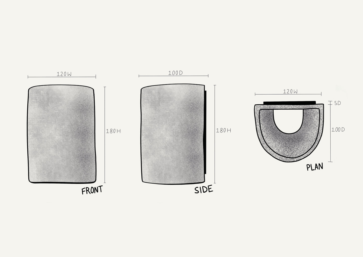 We Ponder Nudie Short Exterior Ceramic Wall Light
