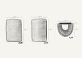 We Ponder Dusk Short Exterior Ceramic Wall Light