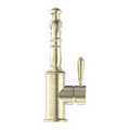 YORK BASIN MIXER WITH METAL LEVER AGED BRASS