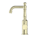 YORK BASIN MIXER WITH METAL LEVER AGED BRASS