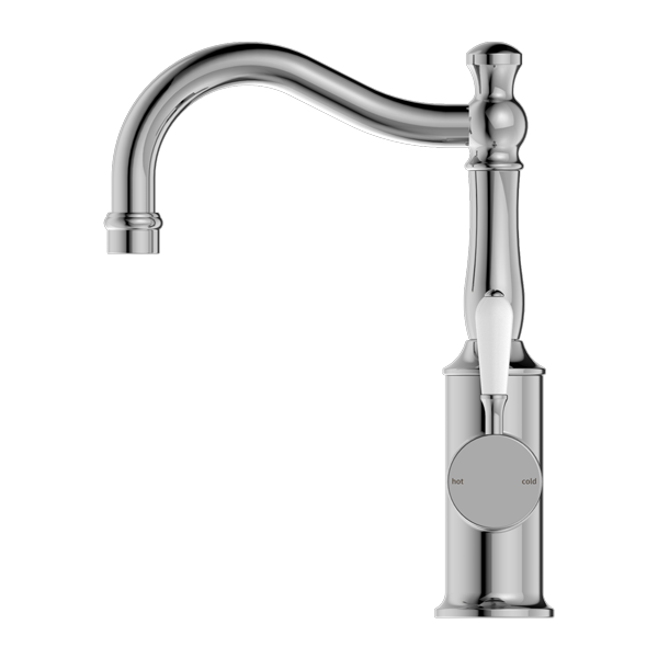 YORK BASIN MIXER HOOK SPOUT WITH CHROME