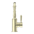 YORK BASIN MIXER HOOK SPOUT WITH METAL LEVER AGED BRASS