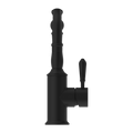 YORK BASIN MIXER HOOK SPOUT WITH METAL LEVER MATTE BLACK