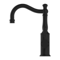 YORK BASIN MIXER HOOK SPOUT WITH METAL LEVER MATTE BLACK
