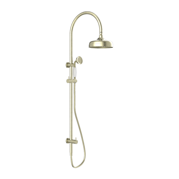 YORK TWIN SHOWER WITH AGED BRASS