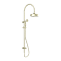 YORK TWIN SHOWER WITH METAL HAND SHOWER AGED BRASS