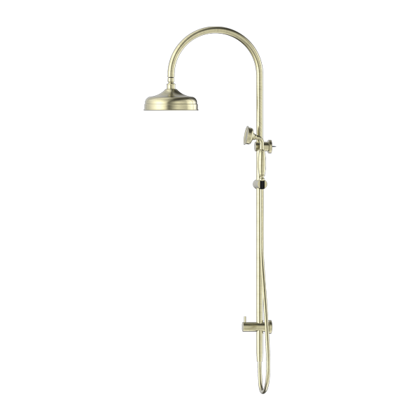 YORK TWIN SHOWER WITH METAL HAND SHOWER AGED BRASS (NR69210502AB) AGED BRASS