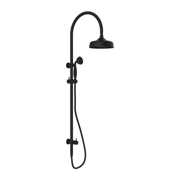 YORK TWIN SHOWER WITH METAL HAND SHOWER MATTE BLACK