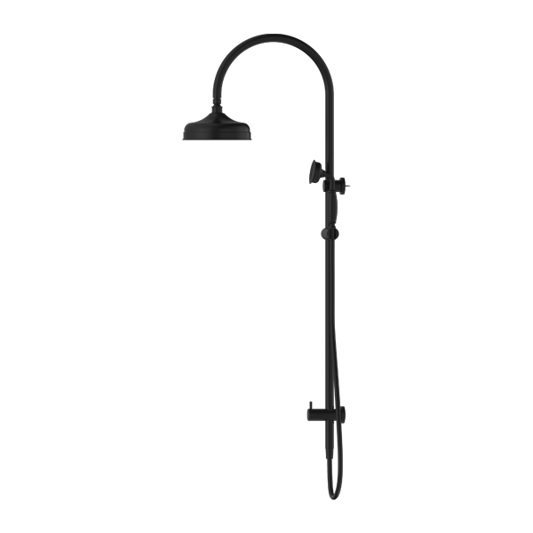 YORK TWIN SHOWER WITH METAL HAND SHOWER MATTE BLACK