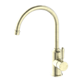 YORK KITCHEN MIXER GOOSENECK SPOUT WITH METAL LEVER AGED BRASS