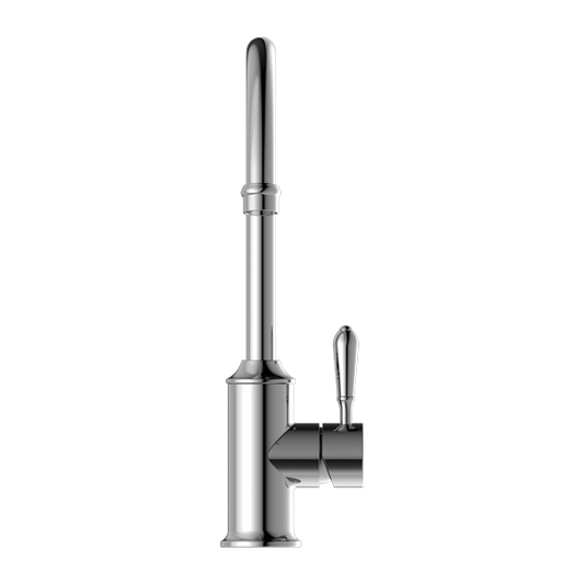 YORK KITCHEN MIXER GOOSENECK SPOUT WITH METAL LEVER CHROME