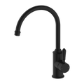 YORK KITCHEN MIXER GOOSENECK SPOUT WITH METAL LEVER MATTE BLACK