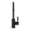 YORK KITCHEN MIXER GOOSENECK SPOUT WITH METAL LEVER MATTE BLACK
