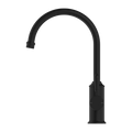 YORK KITCHEN MIXER GOOSENECK SPOUT WITH METAL LEVER MATTE BLACK