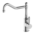 YORK KITCHEN MIXER HOOK SPOUT WITH METAL LEVER CHROME